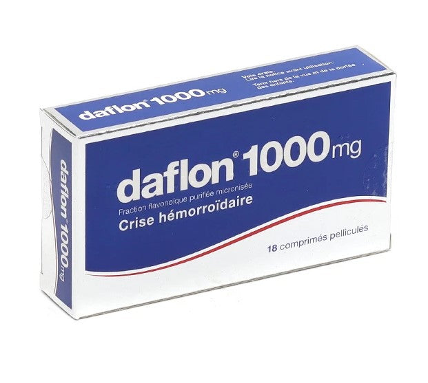 Daflon 1000 mg Tablet for Hemorrhoids 18 Tablets