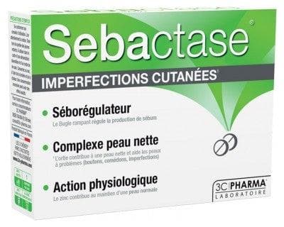 Complément Alimentaire Sebactase 3CPharma - Pour Les Imperfections Cutanées - 30 Comprimés - Neuf