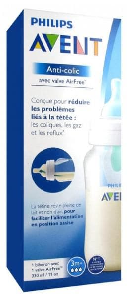 Avent Anti-Colic AirFree Valve Baby Bottle 330ml 3 Months and +