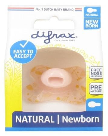 Difrax Nature Collection Sucette Newborn Natural Spring