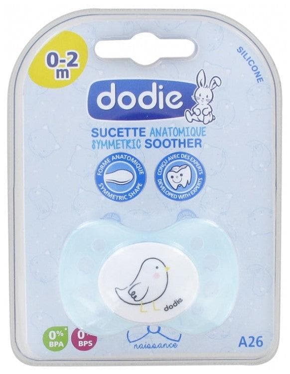 SUCETTE ANATOMIQUE SYMETRIC SOOTHER 0-2 MOIS SILICONE DODIE