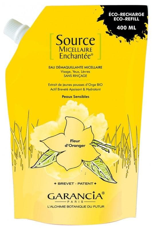 Garancia Mizellares Reinigungswasser 400 Ml + Nachfüllpack – Mit Orangenblüte, Für Gesicht & Augen