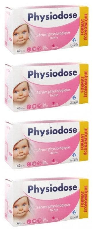 Gilbert Physiodose Sterile Physiological Serum 4 x 40 Single Doses of