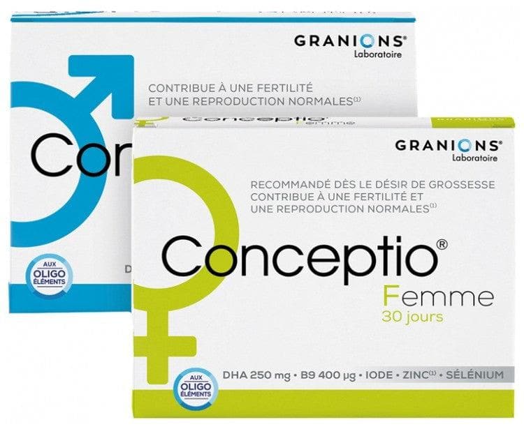 Conceptio homme 90 capsules/30 sachets+femme 30 capsules 30 gelules