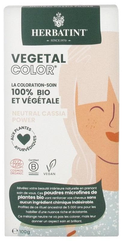 Herbatint Vegetal Color Neutral Cassia Power – 100% Natürliche Haarfarbe Auf Henna-Basis, 100 G