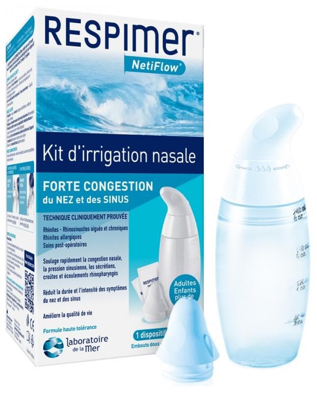 Rhinicur - Nasal Shower + Nasal Rinse Salt 4 sachets
