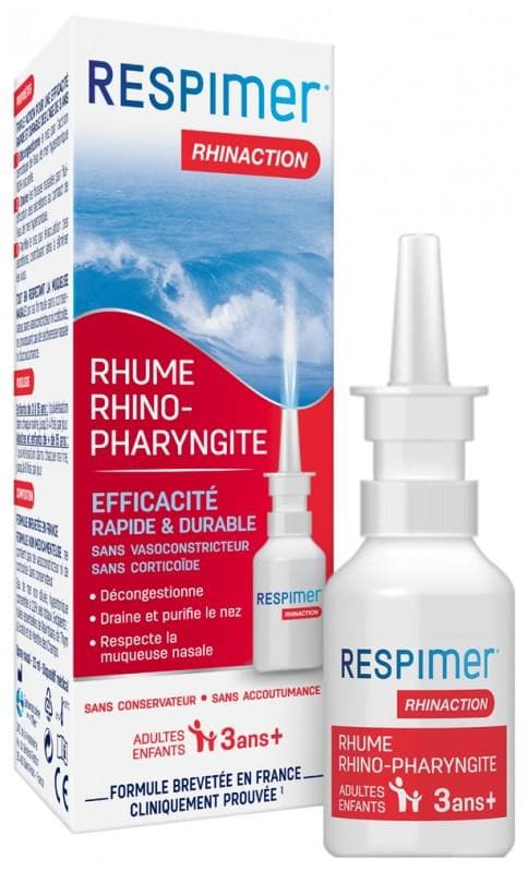Omega Pharma Perrigo Respimer Rhinaction Cold Nasal Spray 20ml