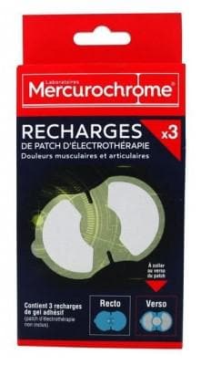 Mercurochrome - 3 Electrotherapy Patch Refills