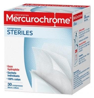 Mercurochrome, Compresses stériles