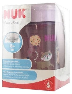 NUK Magic Cup 230 ml 8 Mois et + - Couleur : Gris/ Rose