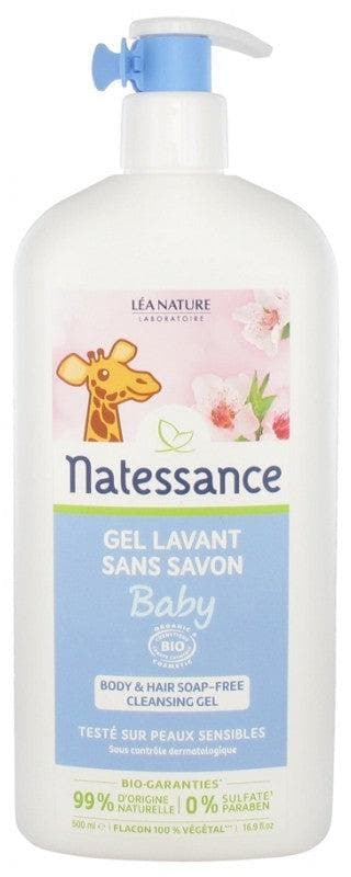 Soap-Free Washing Gel for Babies 500ml- Natessance - Easypara