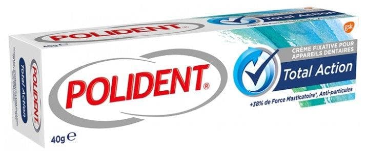 Polident Corega Total Action Fixative Cream for Dental Devices 40G