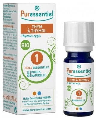 Puressentiel Organic Essential Oil - Thyme Thymol, Aromatherapy, 0.17 oz 