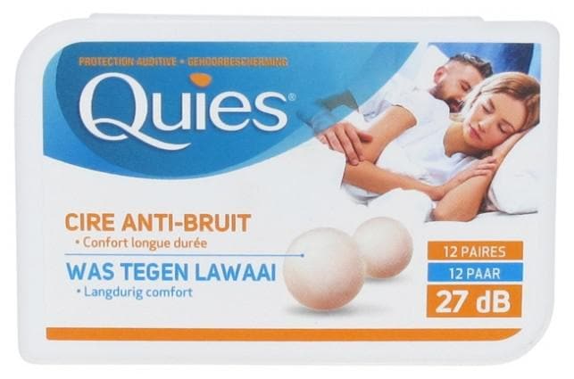 Quies Ear Protection with Wax Anti-Noise 12 Pairs