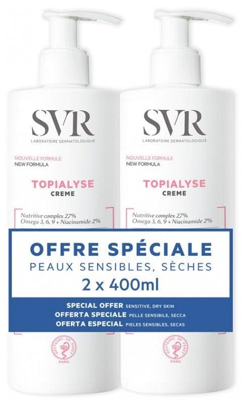 SVR Topialyse Cream Anti-Dryness Nourishing Care 2 x 400ml