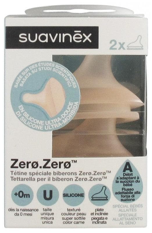 Suavinex Zero.Zero 2 Flow Teats Special Breastfed Babies 0 Months and