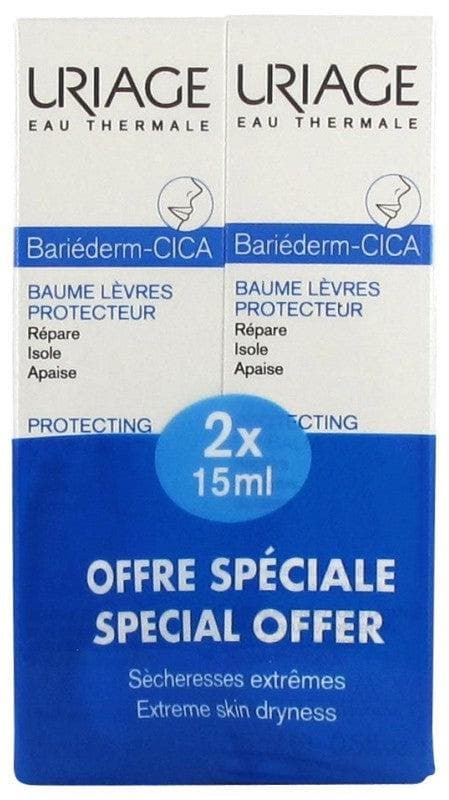 Uriage Bariéderm Cica-Lips Repairing Balm 2 x 15ml