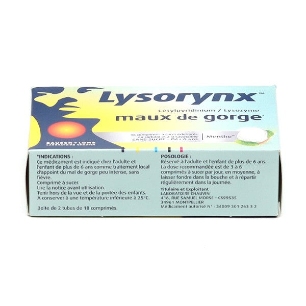 Bausch + Lomb Lysorynx Mint Lozenge