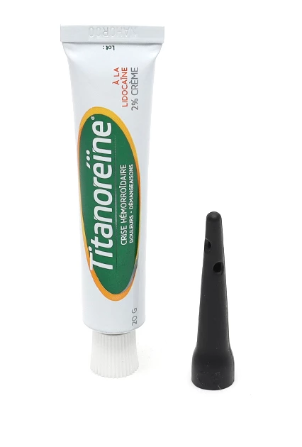 Titanoreine Lidocaine Cream for Hemorrhoids 20 g