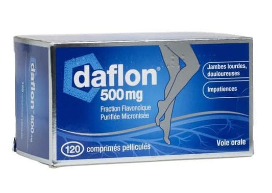Special Offer: Buy 2 x Daflon 500 mg 120 Capsules - Get a free Box of 60 Capsules