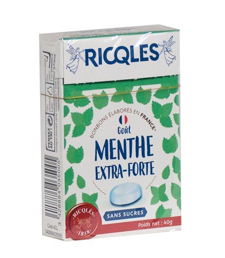 Ricqlès Sugar-Free Candies Extra-Strong Mint Flavor 40g