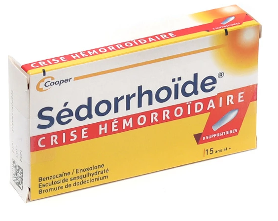 Sédorrhoïde Suppositories by Boiron - Hemorrhoidal Crisis Relief
