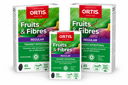 Ortis Fruits & Fibres Regular 45 Tablets – Special Offer: 2 45 Capsule Boxes + 1 30 Capsule Box FREE