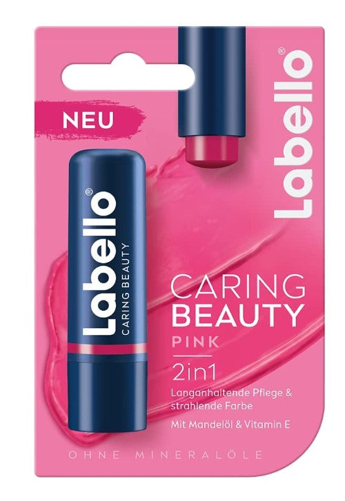 Labello Caring Beauty Pink Lipstick Balm 4.8 g / 5.5 ml