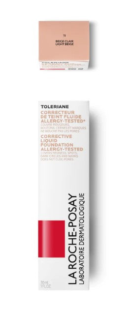 LA ROCHE-POSAY TOLERIANE - Corrective Fluid Foundation n°11 SPF25 High Coverage Face, 30ml