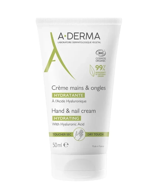 A-Derma Organic Moisturizing Hand & Nail Cream – 50ml