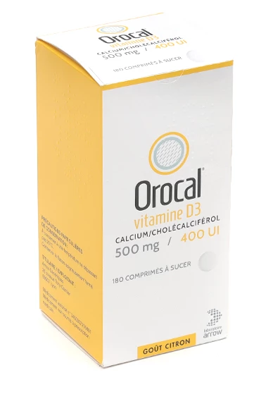 Orocal D3 500 mg 400 IU lozenge Calcium and vitamin D deficiency - Adults