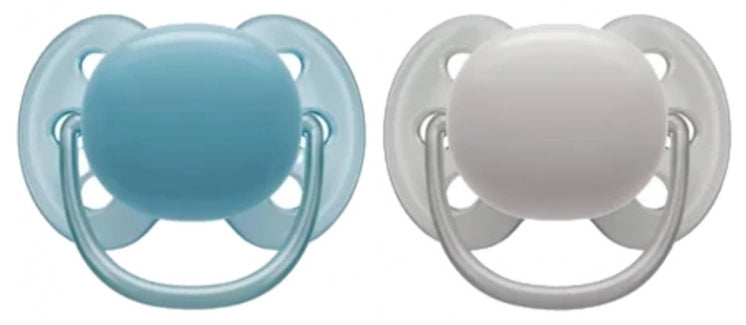 Avent Ultra Soft 2 Silicone Orthodontic Soothers 6-18 Months