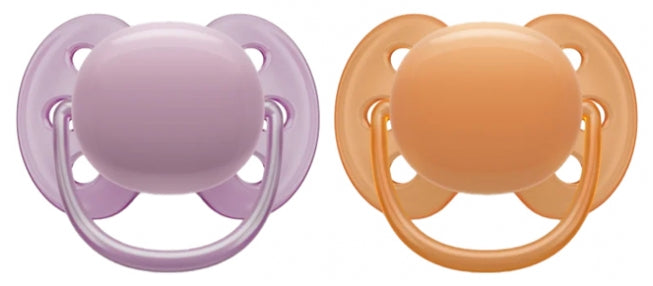 Avent Ultra Soft 2 Silicone Orthodontic Soothers 6-18 Months