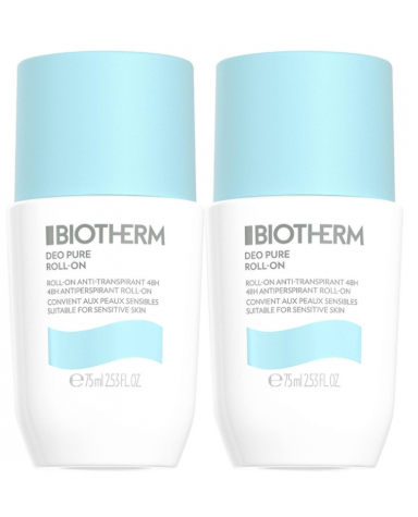 Biotherm Deo Pure Antiperspirant Roll-On 2 x 75ml
