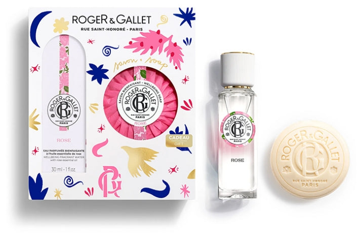 Roger & Gallet Rose Coffret Eau Parfumée Bienfaisante 30 ml + Soap Bienfaisant 100 gr Offert