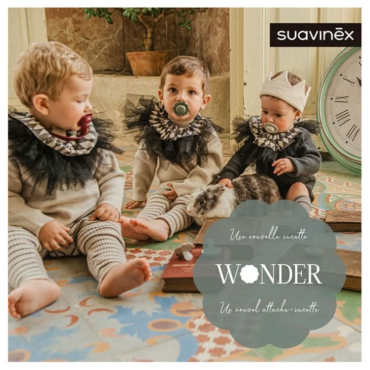 Suavinex Silicone Pacifier Clip 0 Months and Up  - Model: Brown