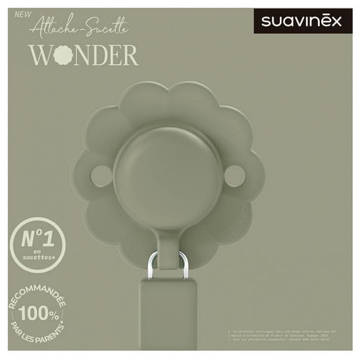 Suavinex Silicone Pacifier Clip 0 Months and Up  - Model: Green