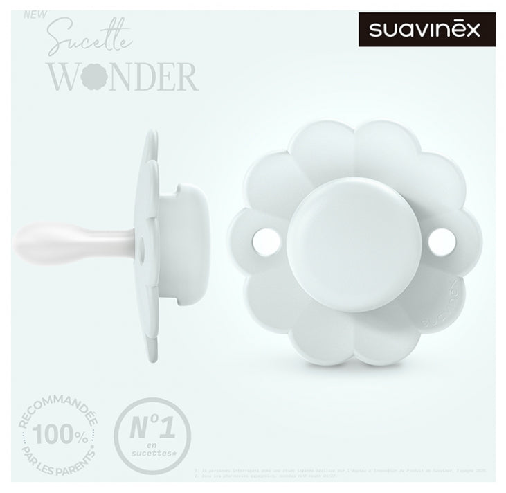 Suavinex Wonder Pacifier With Symmetrical Teat SX Pro 0 to 6 Months - Colour: Illusion Blue