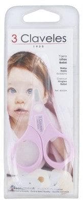 3 Claveles - Baby Nail Scissors - Colour: Pink