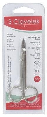 3 Claveles - Curve Thick Nails Scissors 10cm