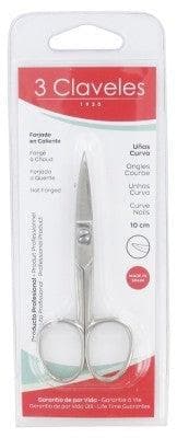 3 Claveles - Curved Nail Scissors 10cm