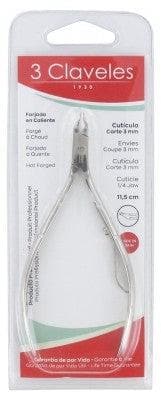 3 Claveles - Cuticle Pliers 3mm Cutting