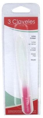 3 Claveles - Glass Nail File - Colour: Pink