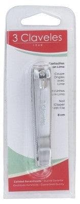 3 Claveles - Nail Clipper With File 8cm