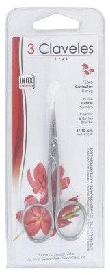 3 Claveles - Stainless Steel Curved Cuticle Scissors