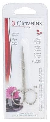3 Claveles - Straight Cuticle Scissors 9cm