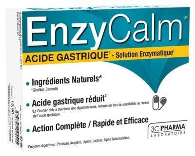 3C Pharma - EnzyCalm Stomach Acid 30 Capsules