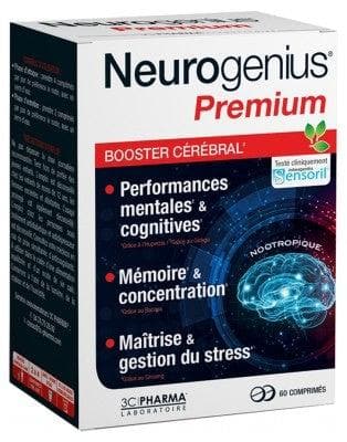 3C Pharma - Neurogenius Premium 60 Tablets