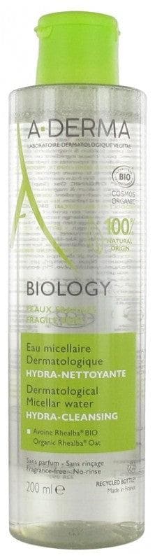 A-DERMA Biology Organic Dermatological Micellar Water Hydra-Cleanser 200ml