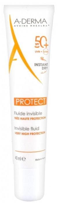 A-DERMA Protect Invisible Fluid Very High Protection SPF50+ 40ml